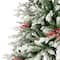 6.5ft. Unlit Real Touch™ Flocked Grove Fir Full Artificial Christmas Tree with Red Berries & Pinecones